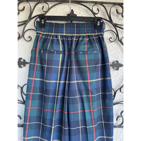 Urban Outfitters Paige Pleated Cropped Straight Leg Trouser- Small- Multicolored - Picture 7 of 10